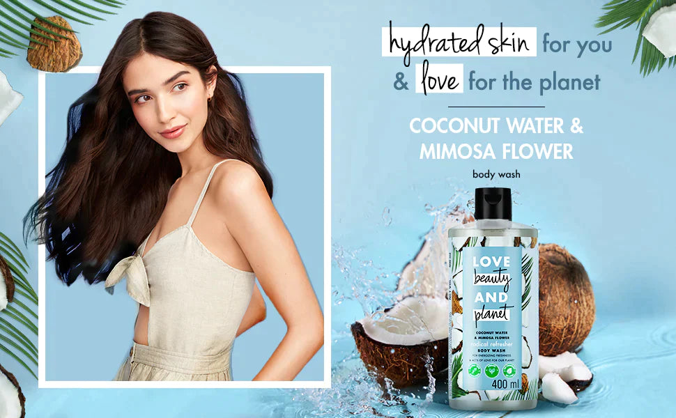  Hydrated Skin With Coconut Water & Mimosa Flower Hydrating Body Wash 