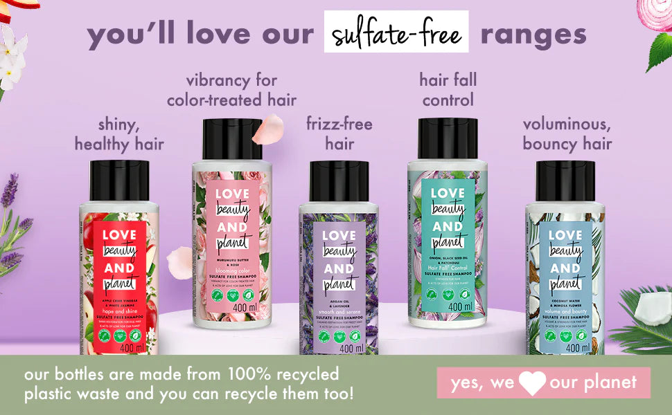  Sulfate Product Ranges of Love Beauty & Planet 