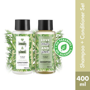 Tea Tree & Vetiver Scalp Refresh Combo ( Shampoo + Conditioner ) - 800ml