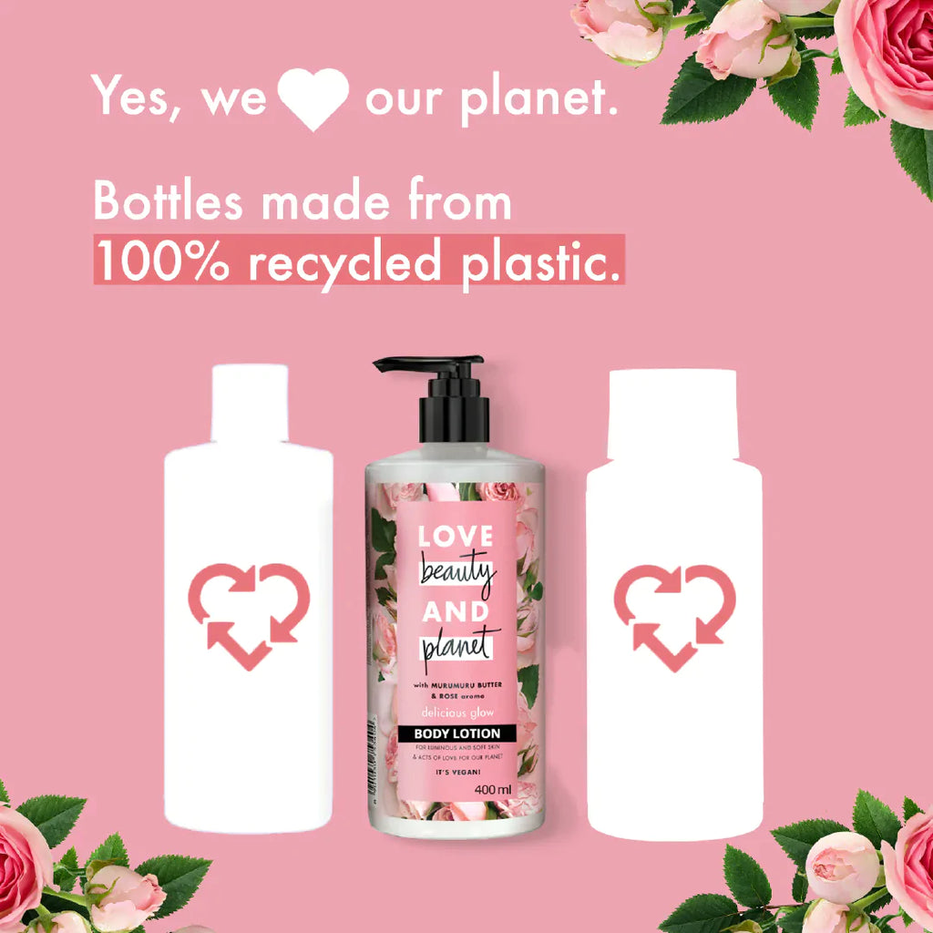  Love Beauty & Planet Body Lotion Bottles Are Made From 100% Recycled Plastic 