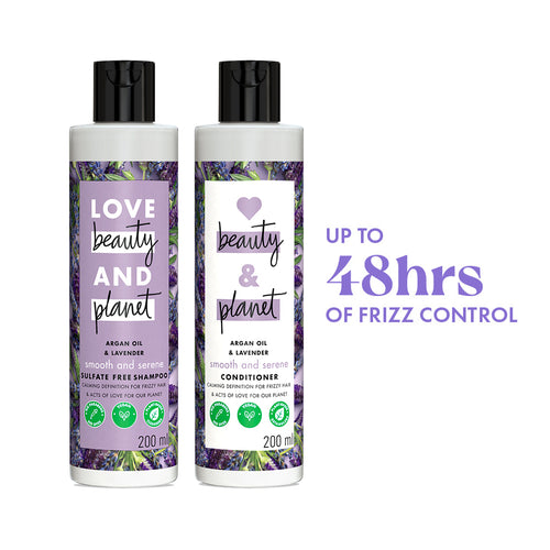 Argan Oil & Lavender Shampoo + Conditioner Combo - 200ml Each
