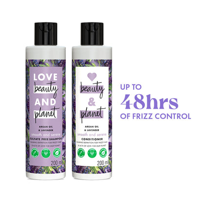 Argan Oil & Lavender Shampoo + Conditioner Combo - 200ml Each