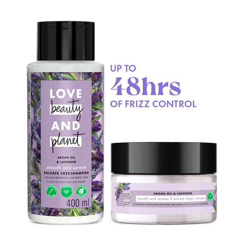 Argan Oil & Lavender Shampoo 400 ml + Hair Mask 200 ml Combo