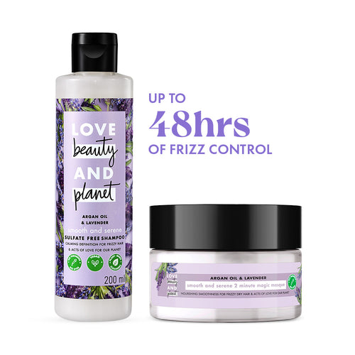 Argan Oil & Lavender Shampoo 200 ml + Hair Mask 200 ml Combo