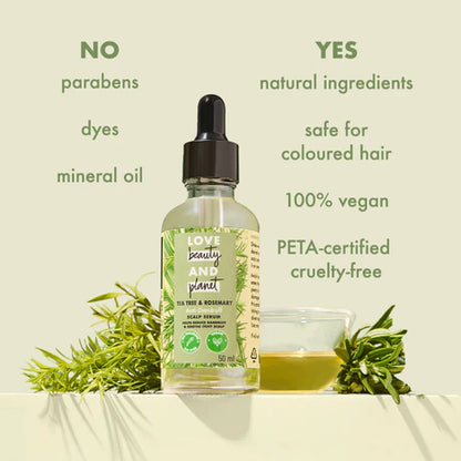 Tea Tree Oil, Peppermint + Vetiver Shampoo + Conditioner + Scalp serum + Scalp Massager Combo