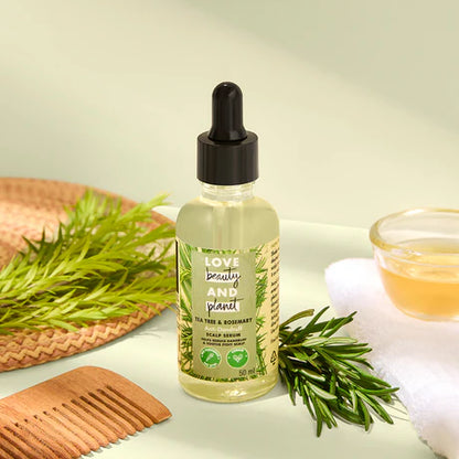 Tea Tree Oil, Peppermint + Vetiver Shampoo + Conditioner + Scalp serum + Scalp Massager Combo