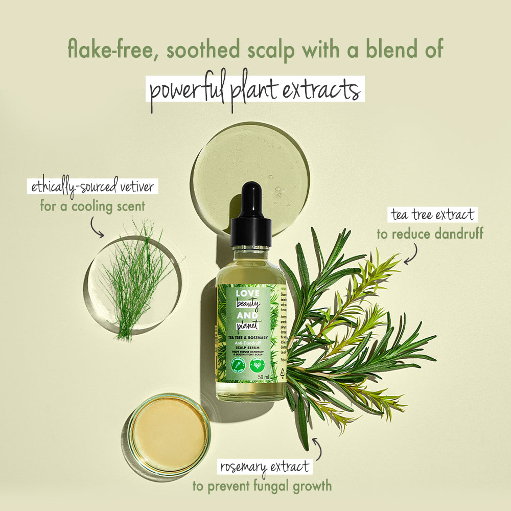 can i mix lavender and tea tree oil for hair Tea Tree & Rosemary Scalp Serum