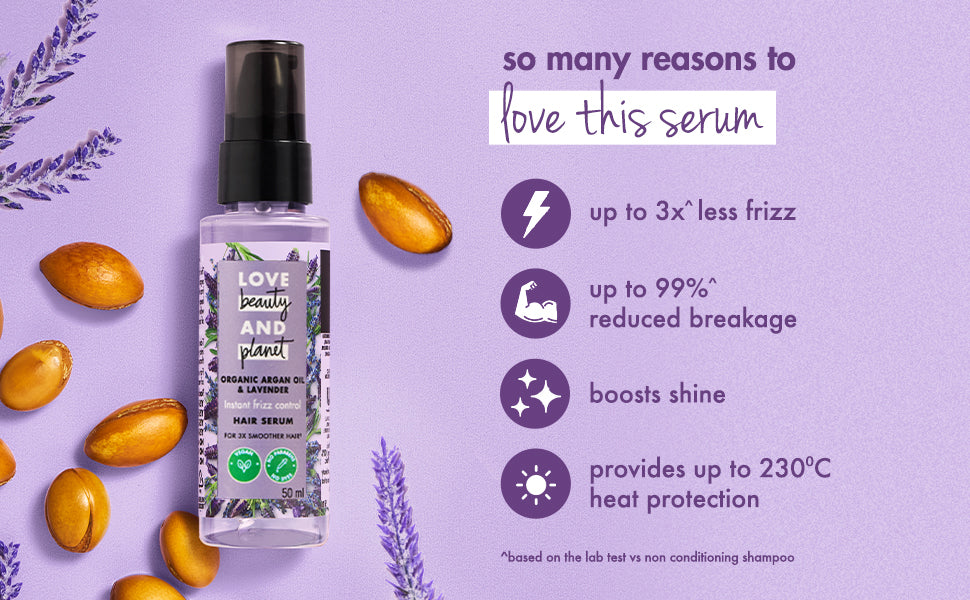 Argan oil and lavender hair serum