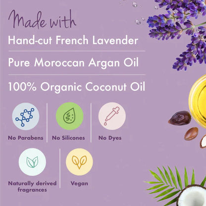 Argan Oil & Lavender Shampoo + Conditioner + Hair Mask + Hair Serum Combo