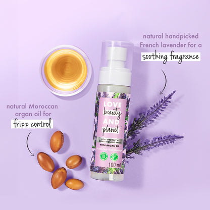 Argan Oil & Lavender Heat Protect & Conditioning Mist