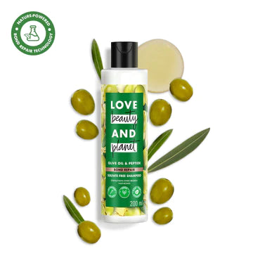 Olive oil & Peptide Bond Repair Shampoo & Mask with free Tote Bag (200ml + 200ml)