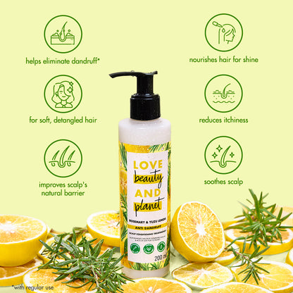 Rosemary & Yuzu Lemon Anti Dandruff Scalp Conditioning Treatment  200ml