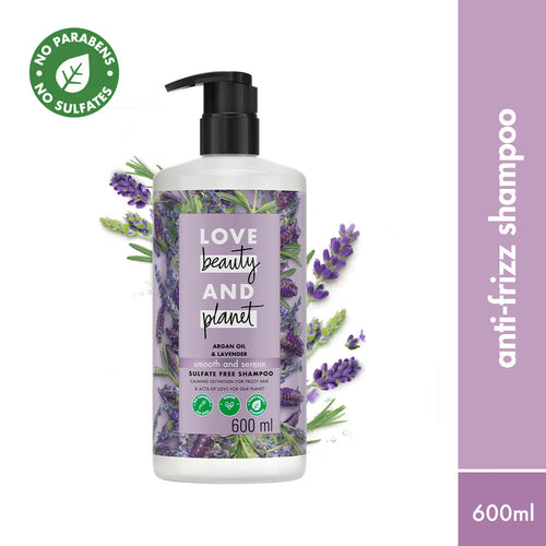 Argan Oil and Lavender Sulfate Free Smooth Serene Shampoo | 600ml