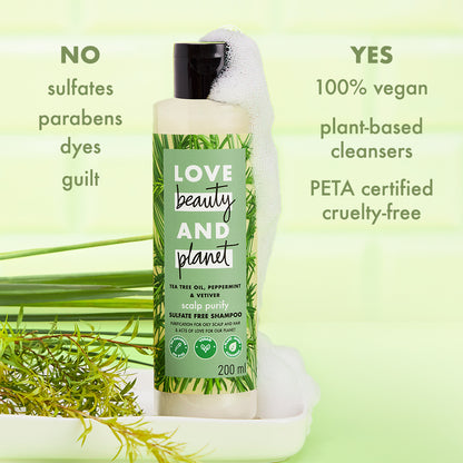 Tea Tree Oil, Peppermint & Vetiver Shampoo