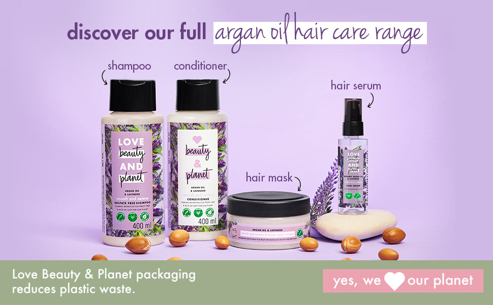 Argan oil hair care range