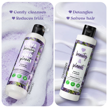 Argan Oil & Lavender Shampoo & Conditioner 200ml gift pack