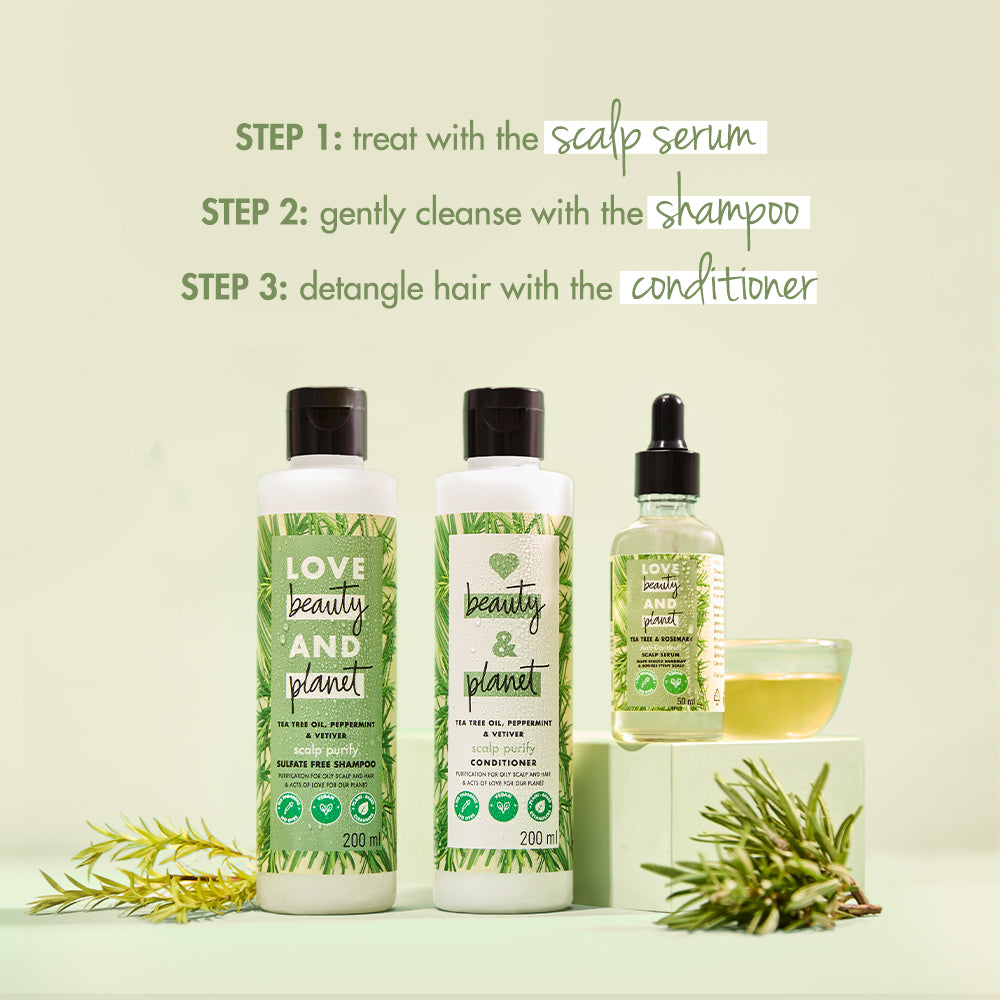 can i mix lavender and tea tree oil for hair Tea Tree & Rosemary Scalp Serum