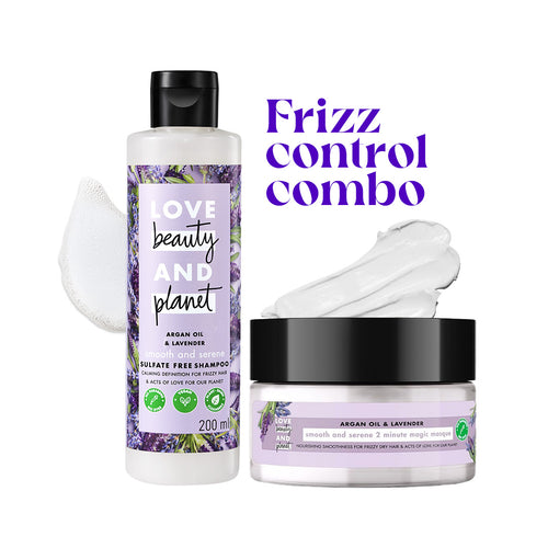 Argan Oil & Lavender Shampoo 200 ml + Hair Mask 200 ml Combo