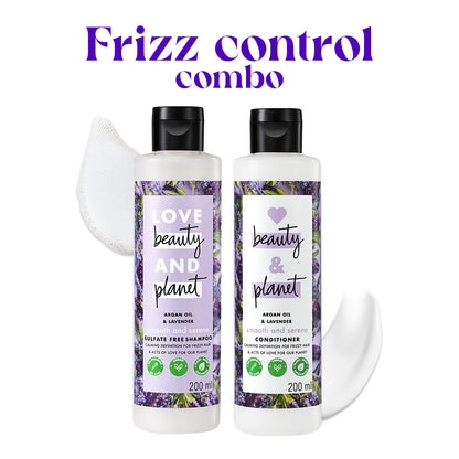 Argan Oil & Lavender Shampoo + Conditioner Combo - 200ml Each