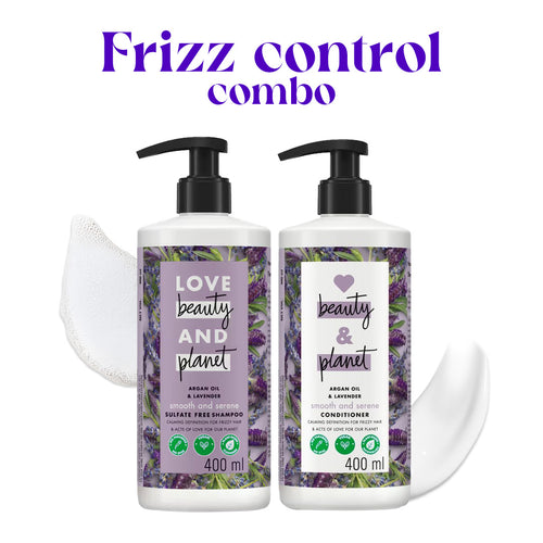 Argan Oil & Lavender Shampoo + Conditioner Combo - 400ml Each