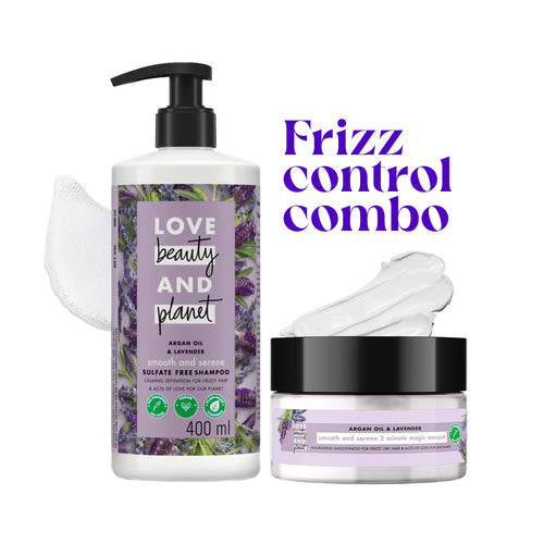Argan Oil & Lavender Shampoo 400 ml + Hair Mask 200 ml Combo
