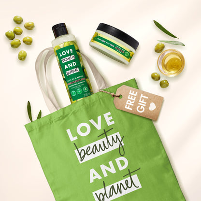 Olive Oil and Peptides Shampoo + Mask + Tote Bag