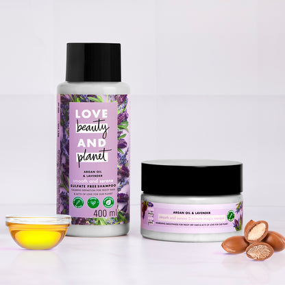 Argan Oil & Lavender Shampoo + Hair Mask Combo