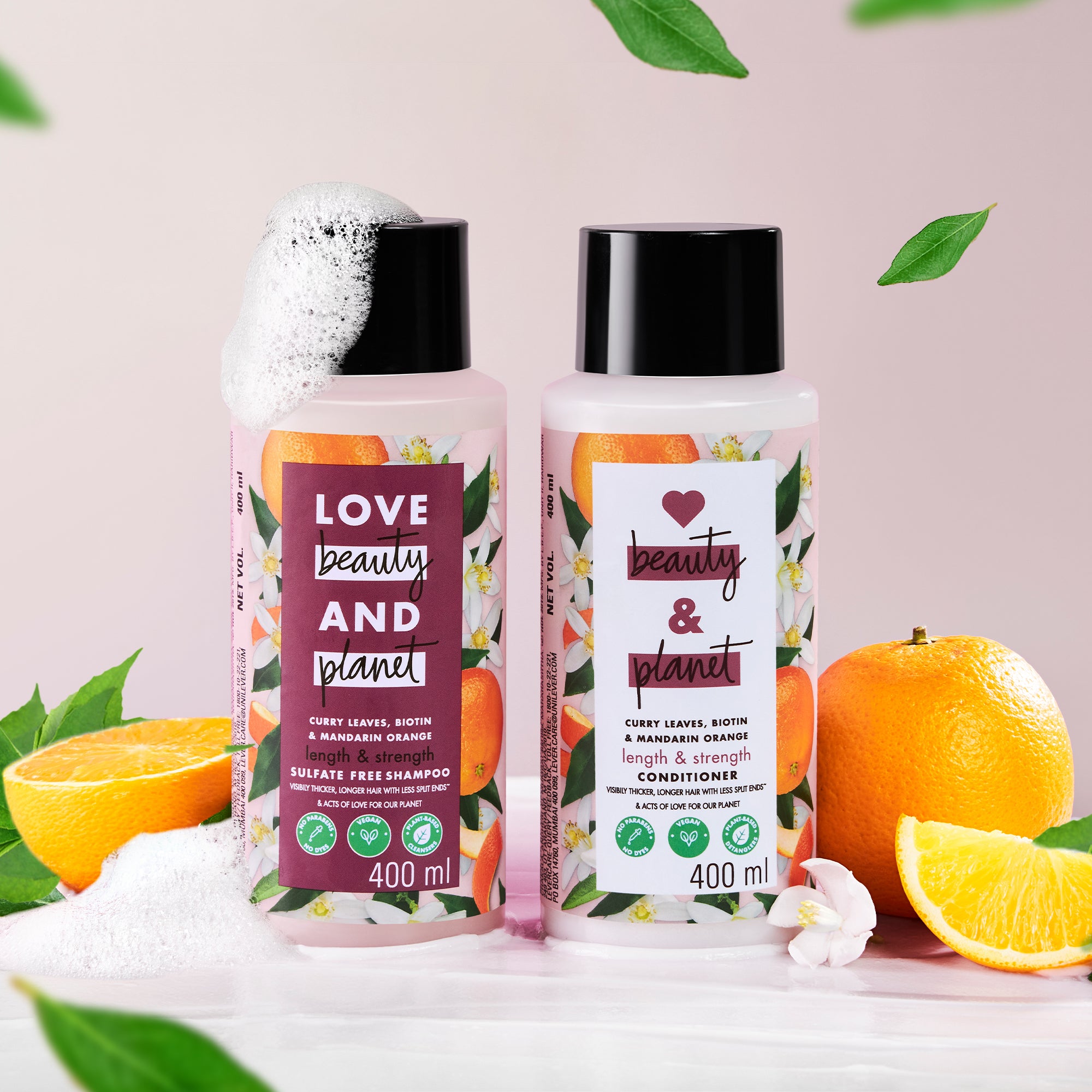 Curry Leaves, Biotin & Mandarin Hair Care Combo Shampoo & Conditioner