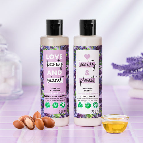 Argan Oil & Lavender Shampoo + Conditioner Combo - 200ml Each