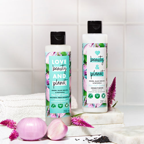 Onion, Black Seed & Patchouli Shampoo + Conditioner Combo - 200 ml Each