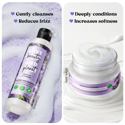 Argan Oil & Lavender Shampoo 200 ml + Hair Mask 200 ml Combo