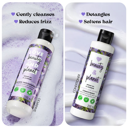 Argan Oil & Lavender Shampoo + Conditioner Combo - 200ml Each