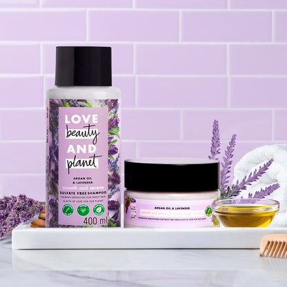 Argan Oil & Lavender Shampoo + Hair Mask Combo