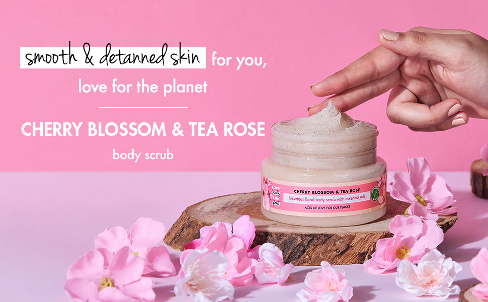  Cherry Blossom & Tea Rose Body Scrub 