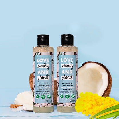 Coconut Water & Mimosa Flower Body Wash Combo (Pack of 2)