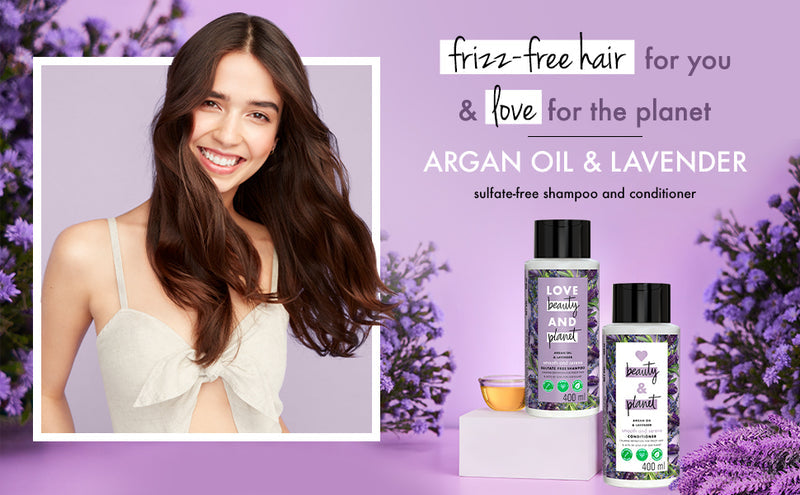 Love Beauty & Planet Argan Oil & Lavender Frizz-free Shampoo & Conditioner