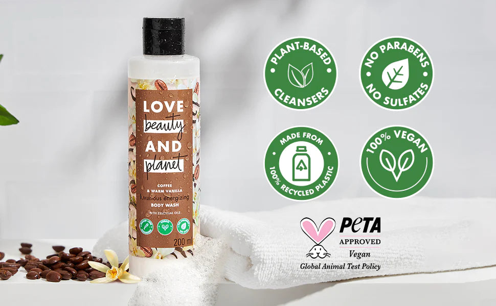 PETA Approved Coffee & Warm Vanilla Body Wash 