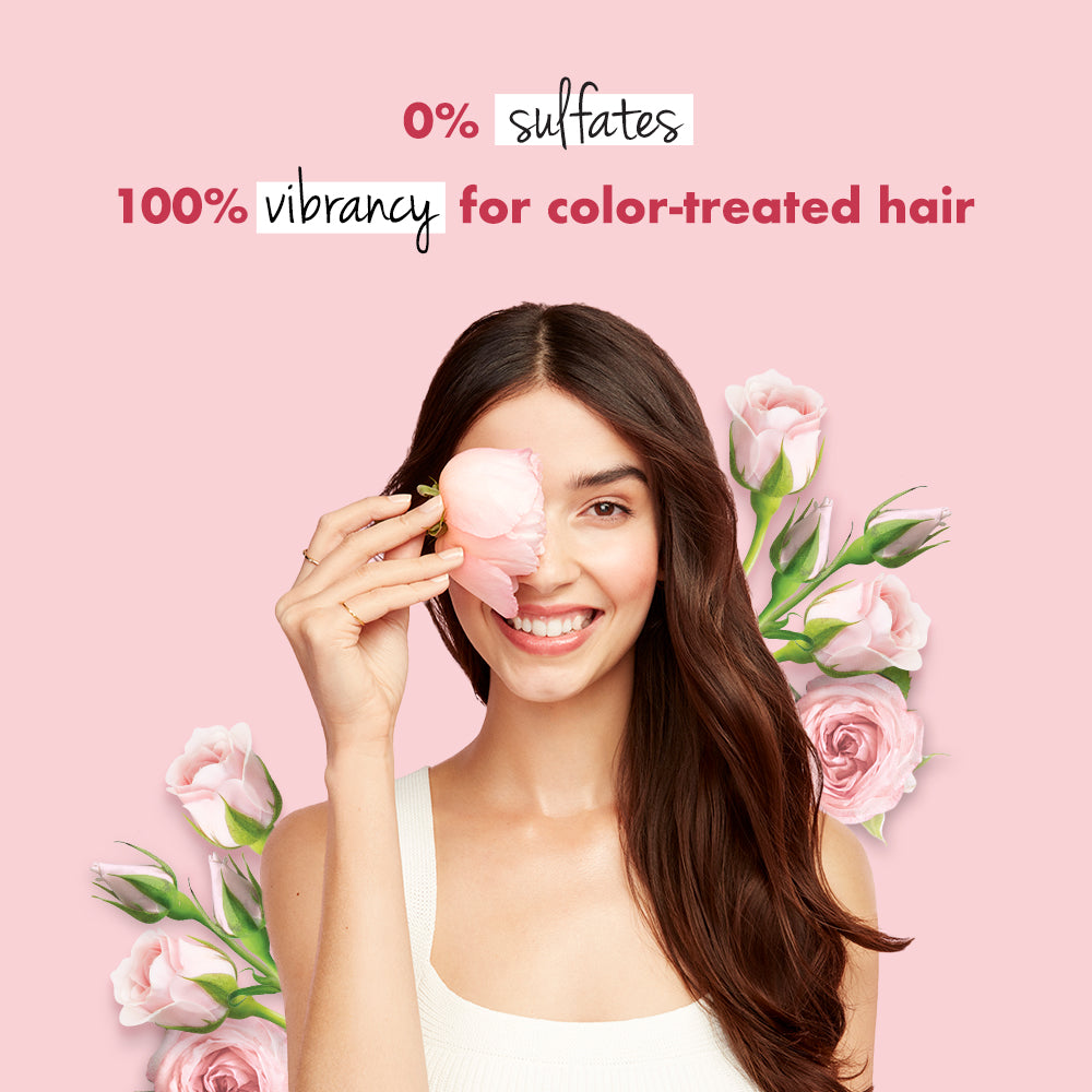  Murumuru Butter and Rose Blooming Color Shampoo & Conditioner Combo - (400ml + 400ml)