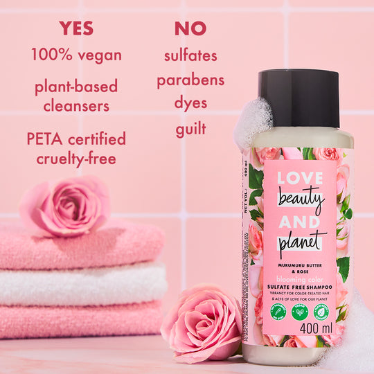 Murumuru Butter & Rose Sulfate Free Blooming Color Shampoo - 400ml