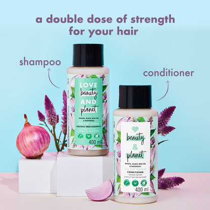 Onion, Black Seed & Patchouli Shampoo + Conditioner Combo