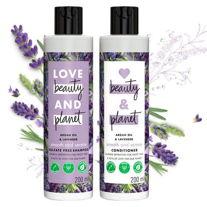 Argan oil and lavender hair care combo