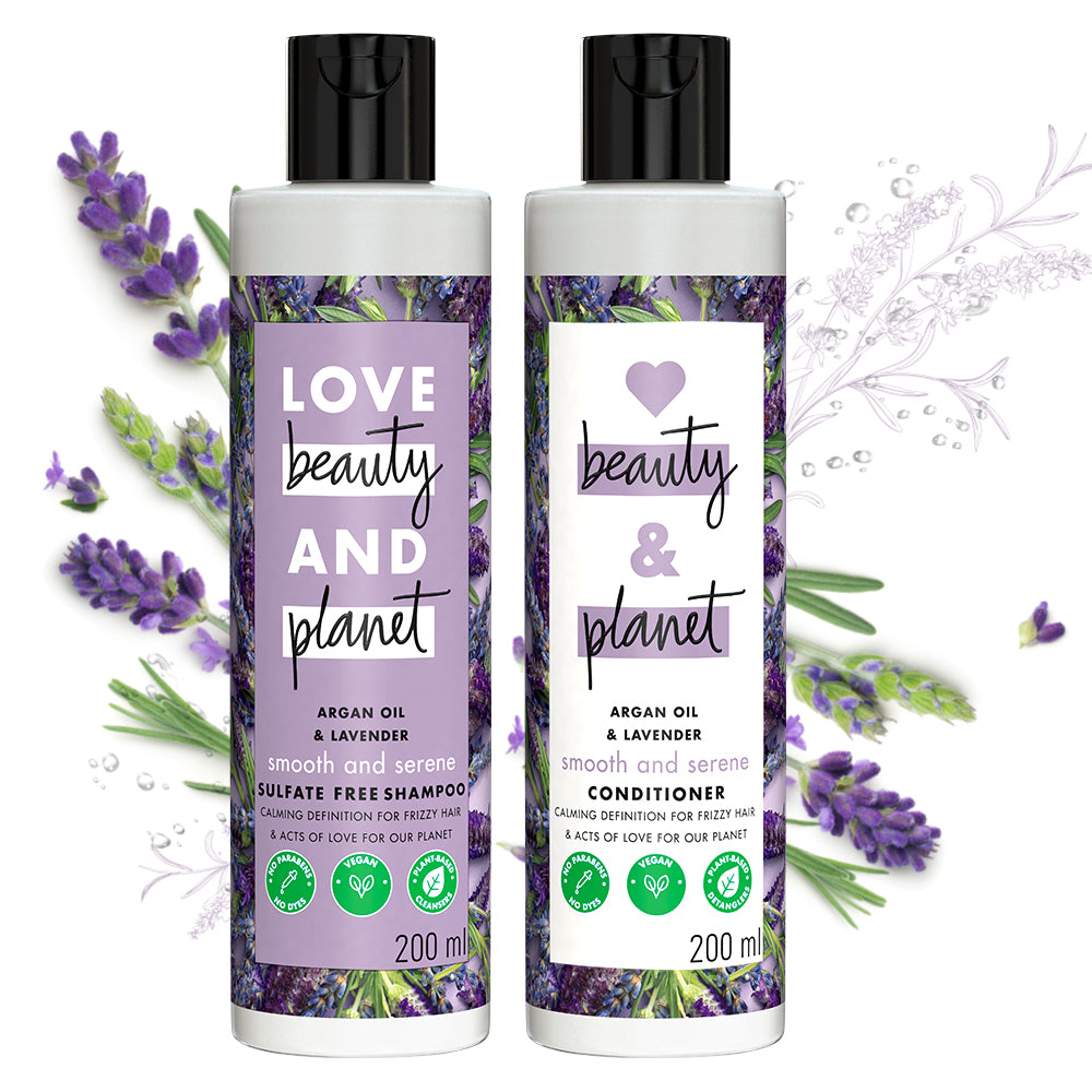  Argan Oil & Lavender Sulfate Free Anti-Frizz Shampoo - 200ml