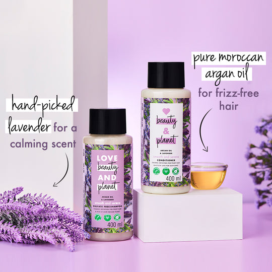Argan Oil & Lavender Sulfate Free Anti-Frizz Shampoo - 200ml