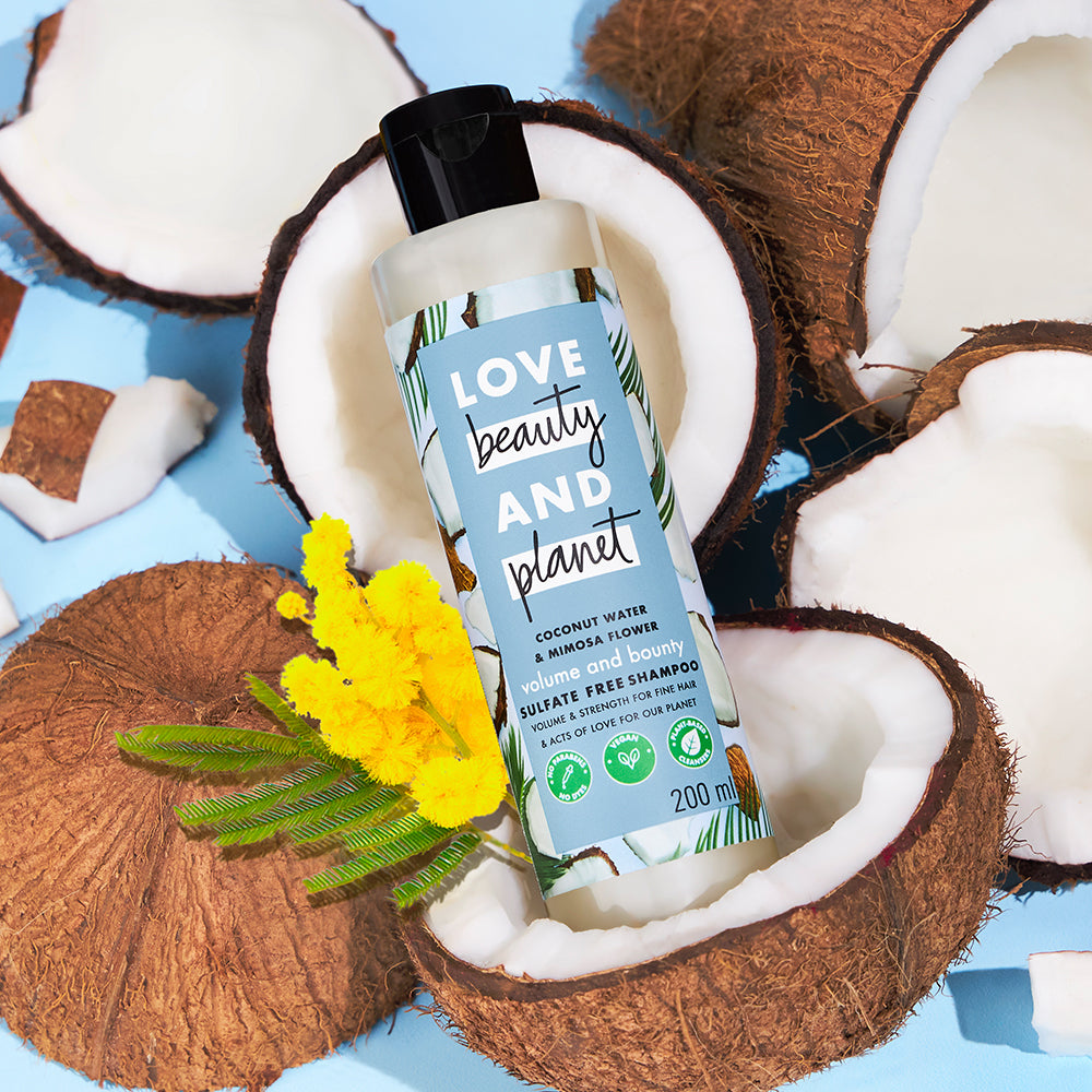  Coconut Water & Mimosa Flower Sulfate Free Volume and Bounty Shampoo - 200ml
