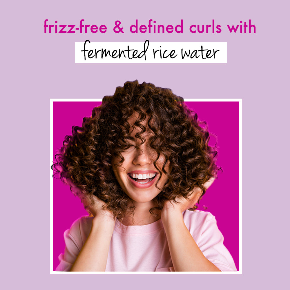  Rice Water & Angelica Seed Oil Silicone Free Shampoo For Curly & Wavy Hair- 400ml