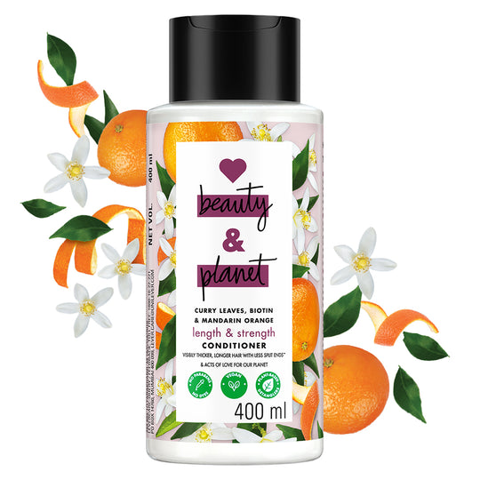 Curry Leaves, Biotin & Mandarin Paraben Free Conditioner For Long & Strong Hair - 400ml