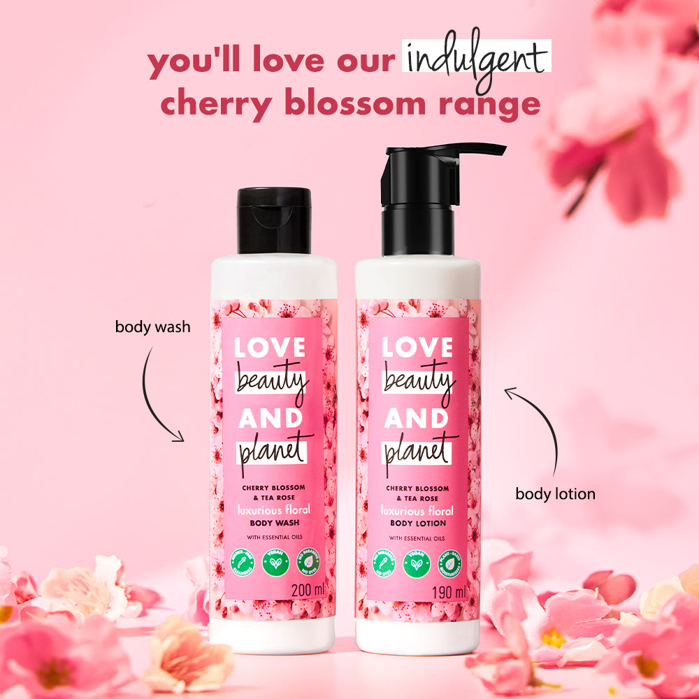  Cherry Blossom & Tea Rose Body Lotion - 190ml