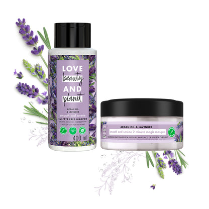 Argan oil and lavender hair care combo