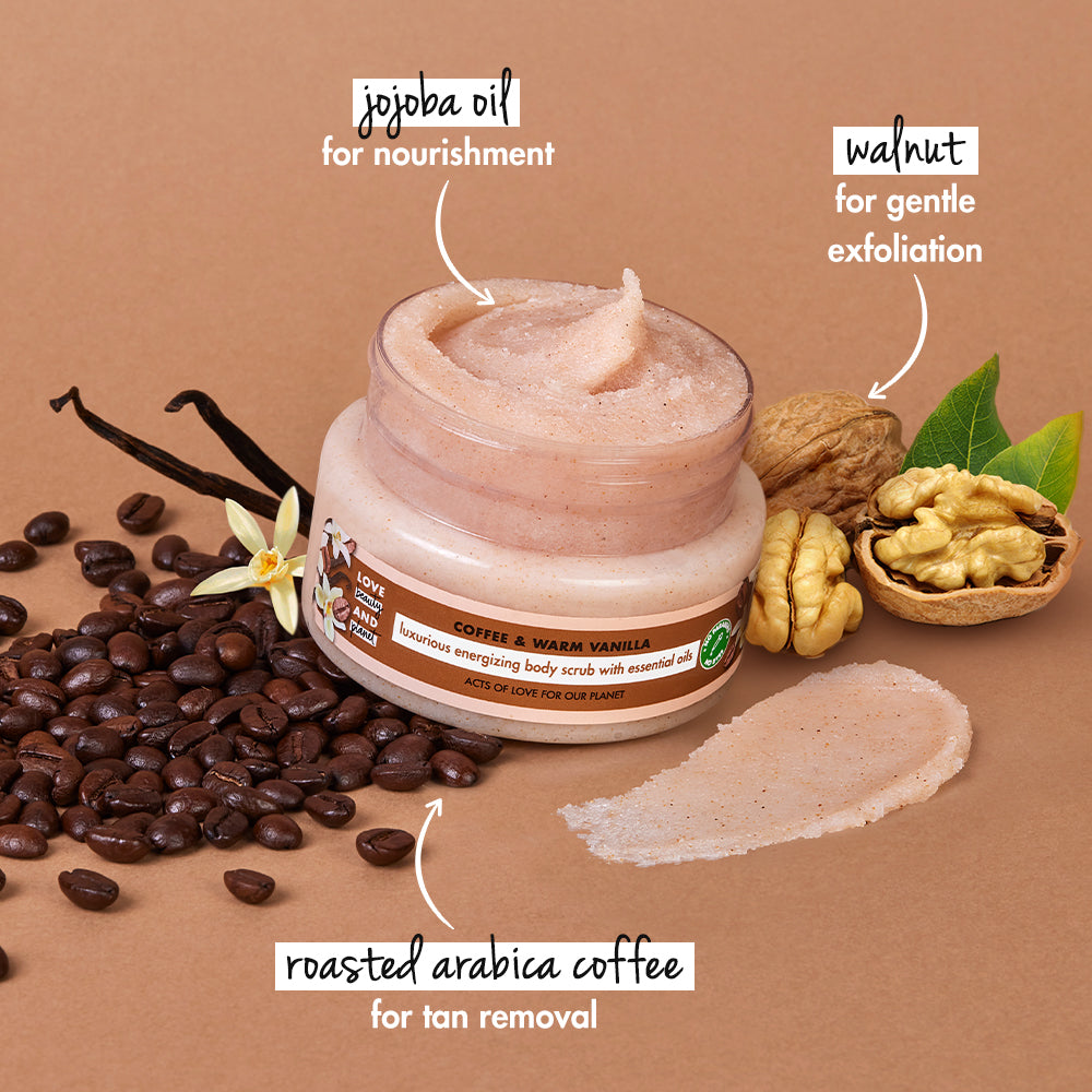  Exfoliating Coffee & Warm Vanilla Body Scrub  200 ml