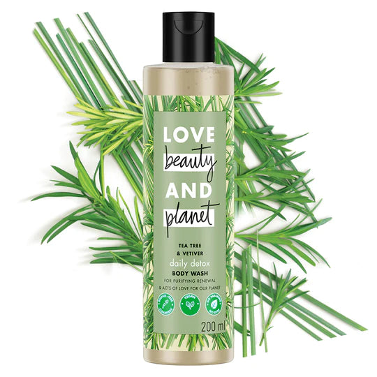 Tea tree and vetiver sulphate free body wash